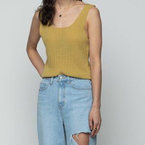 Mustard Knit Tank